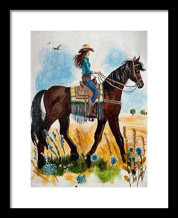 Riding Rayna - Framed Print