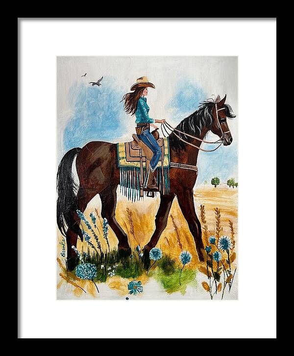 Riding Rayna - Framed Print