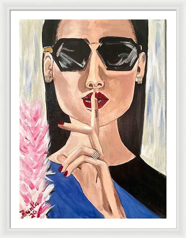 Shhh - Framed Print