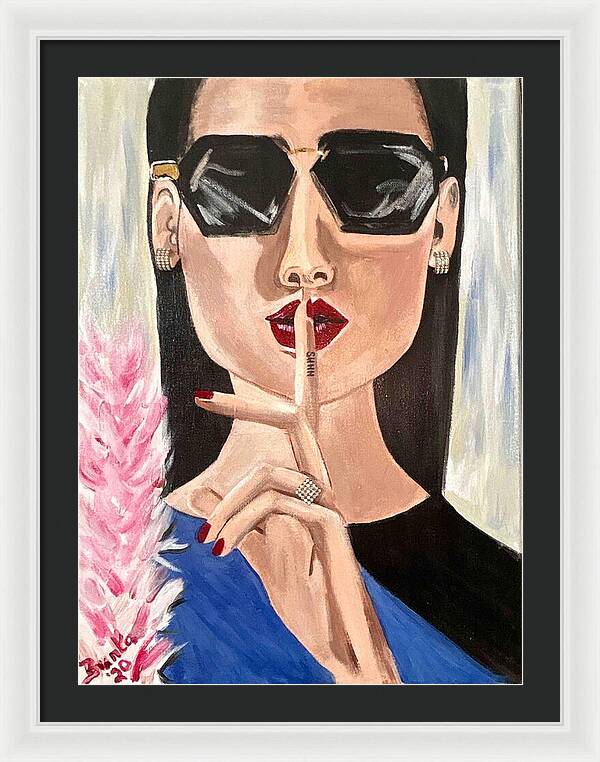 Shhh - Framed Print