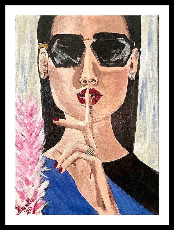 Shhh - Framed Print