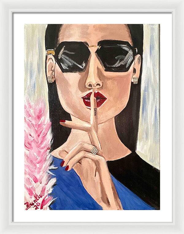 Shhh - Framed Print