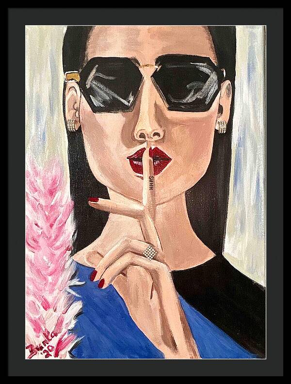 Shhh - Framed Print