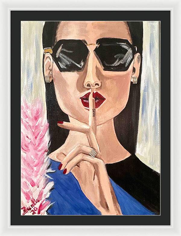 Shhh - Framed Print