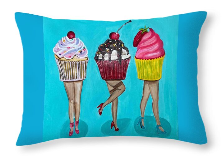 Sweet Cakes Triple Treats - Throw Pillow