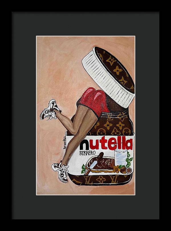 Nutella Nut - Framed Print