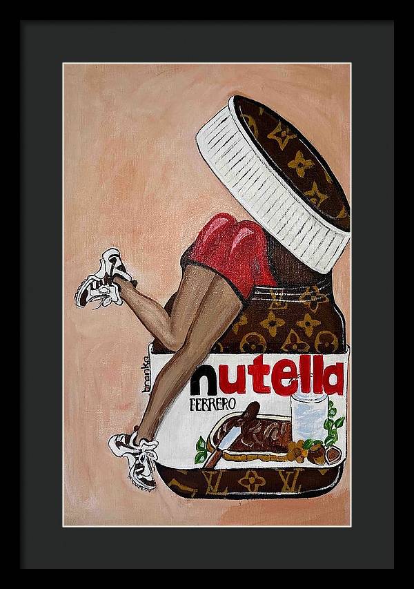 Nutella Nut - Framed Print