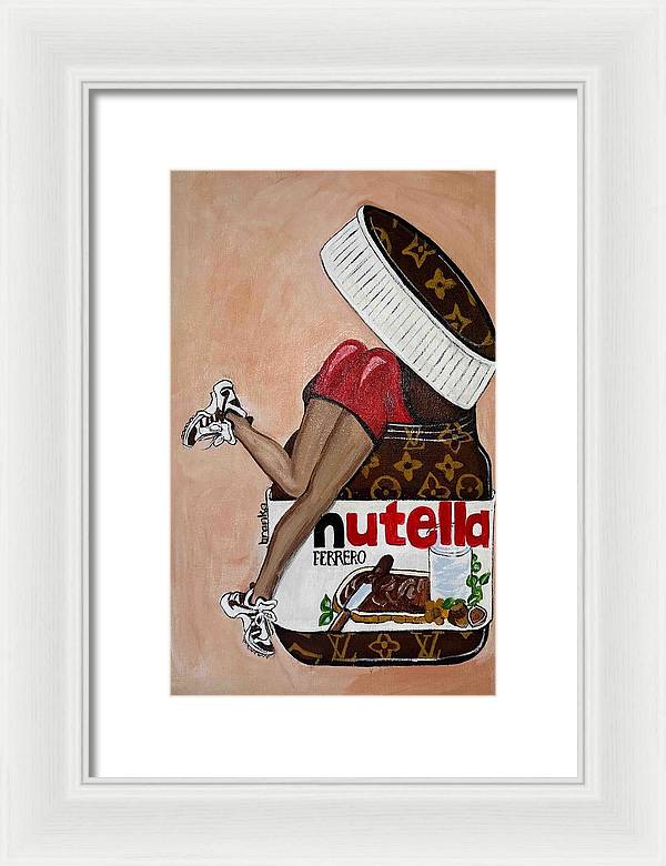 Nutella Nut - Framed Print