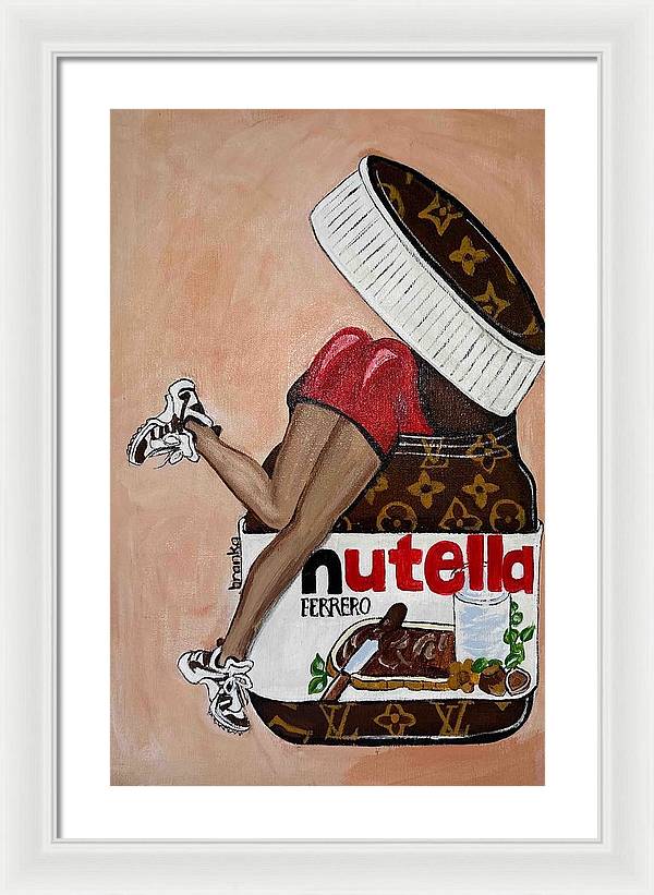 Nutella Nut - Framed Print