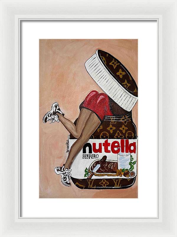 Nutella Nut - Framed Print