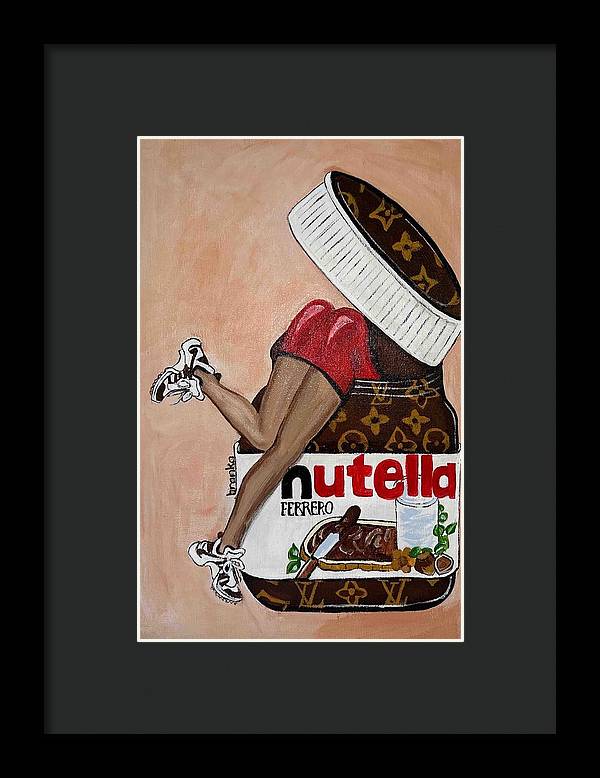 Nutella Nut - Framed Print