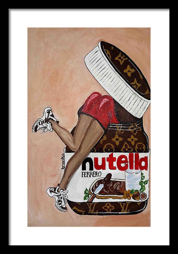 Nutella Nut - Framed Print