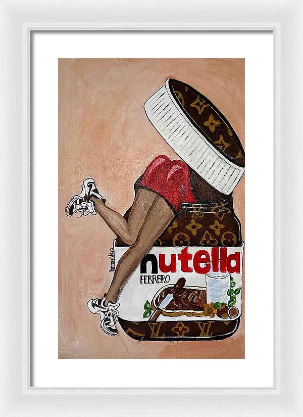 Nutella Nut - Framed Print