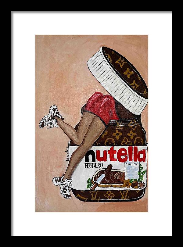 Nutella Nut - Framed Print