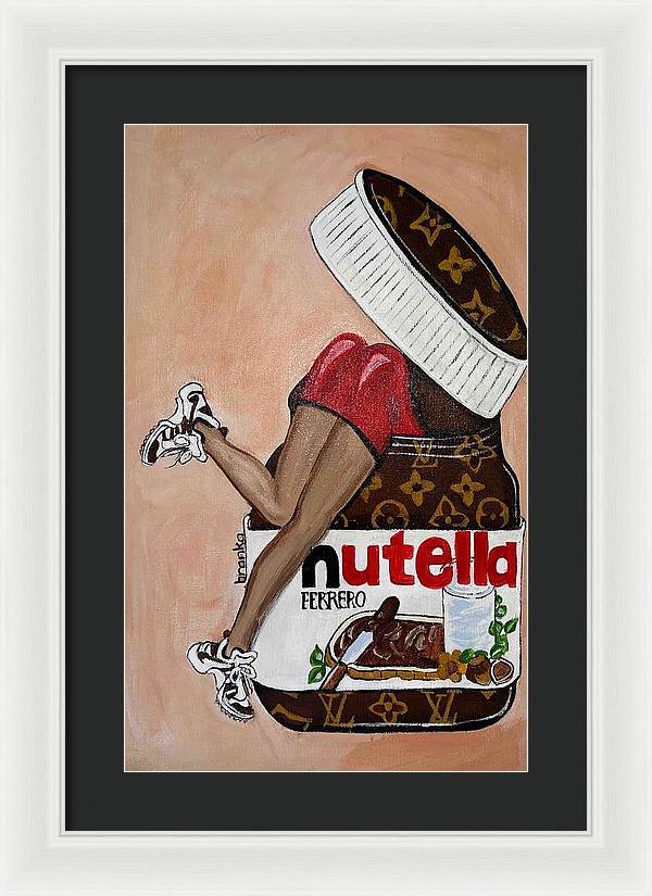 Nutella Nut - Framed Print
