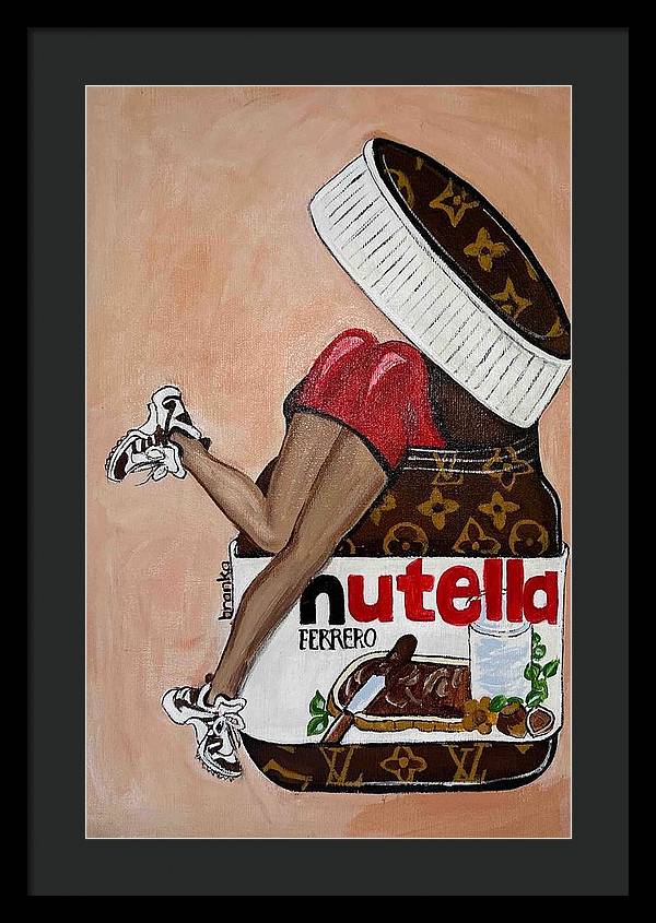 Nutella Nut - Framed Print