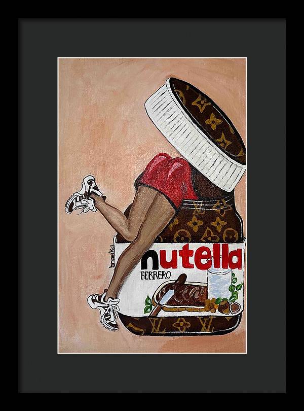 Nutella Nut - Framed Print