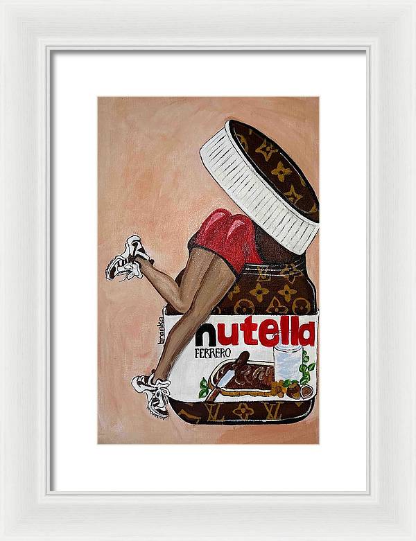Nutella Nut - Framed Print
