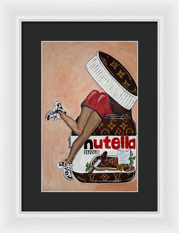 Nutella Nut - Framed Print