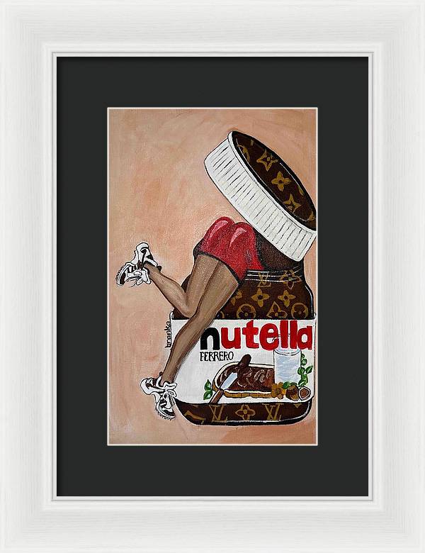 Nutella Nut - Framed Print