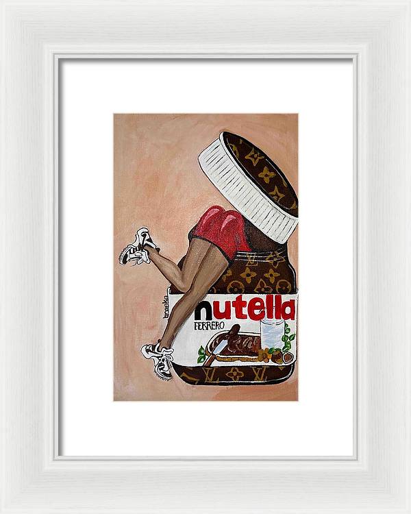 Nutella Nut - Framed Print