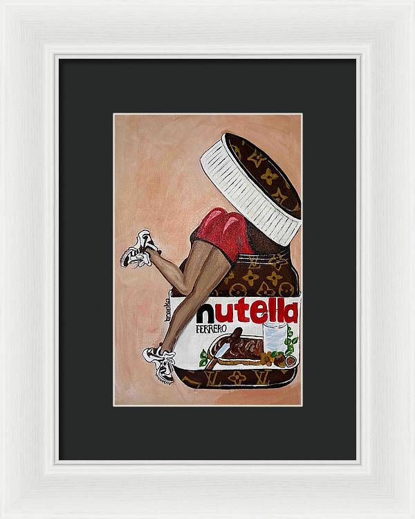 Nutella Nut - Framed Print