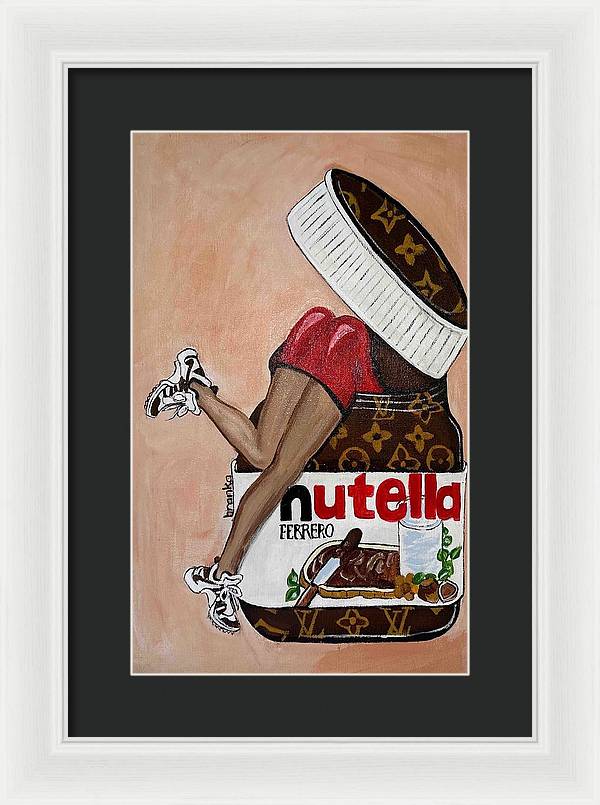 Nutella Nut - Framed Print