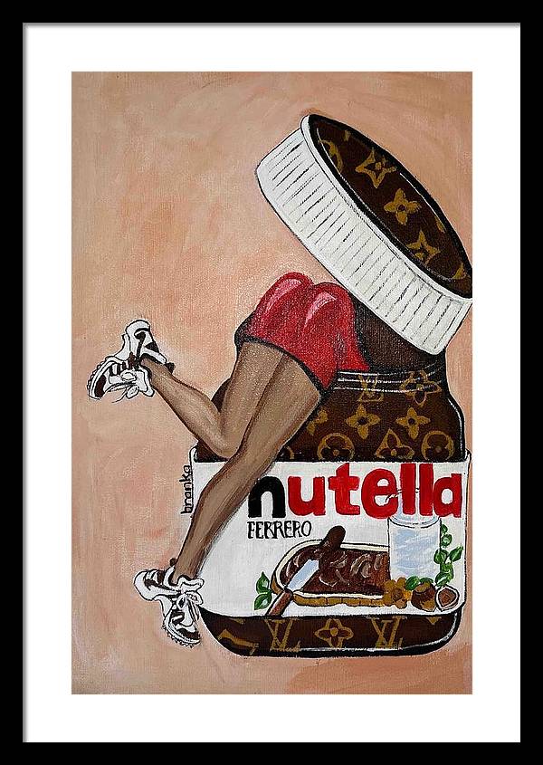 Nutella Nut - Framed Print