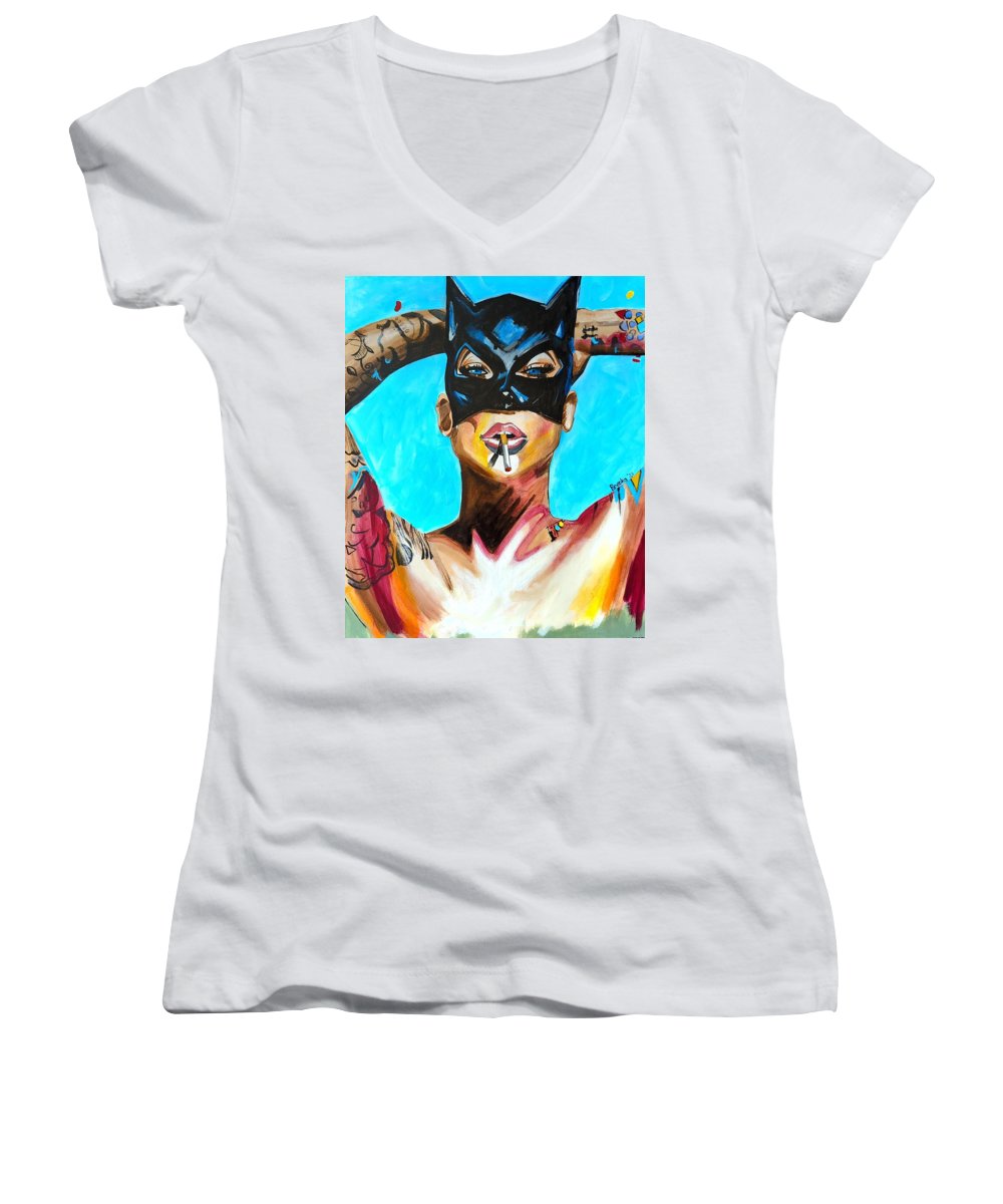 Bat Girl - Women's V-Neck