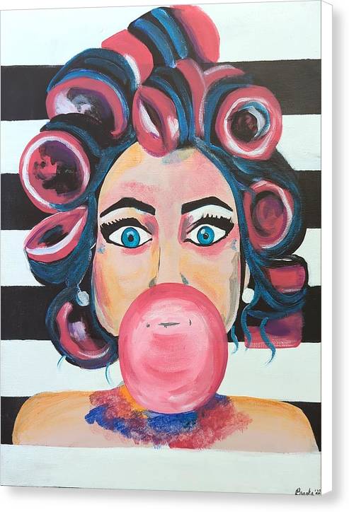 Bubblegum Barb - Canvas Print