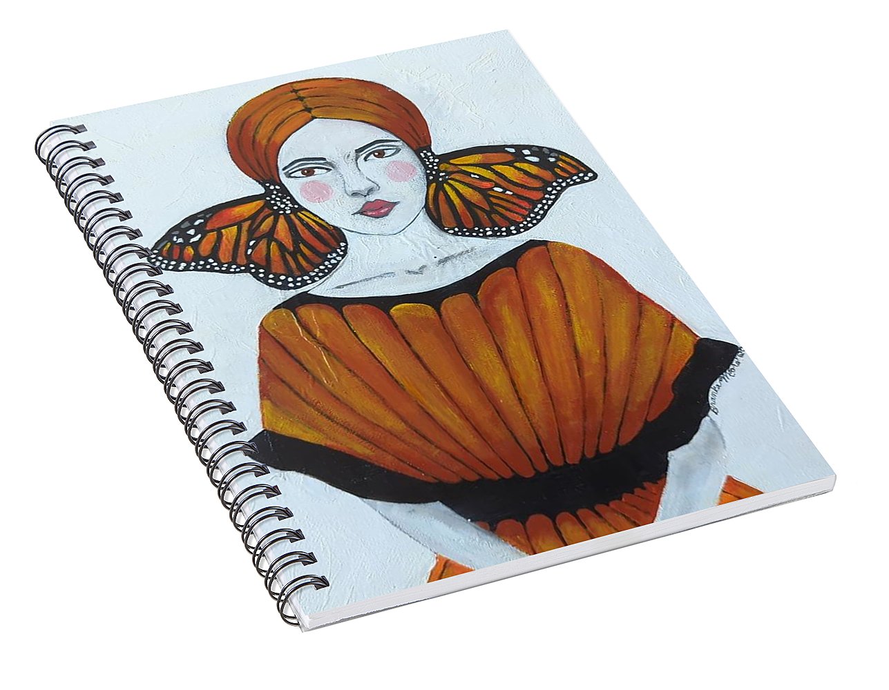 Butterfly Girl - Spiral Notebook