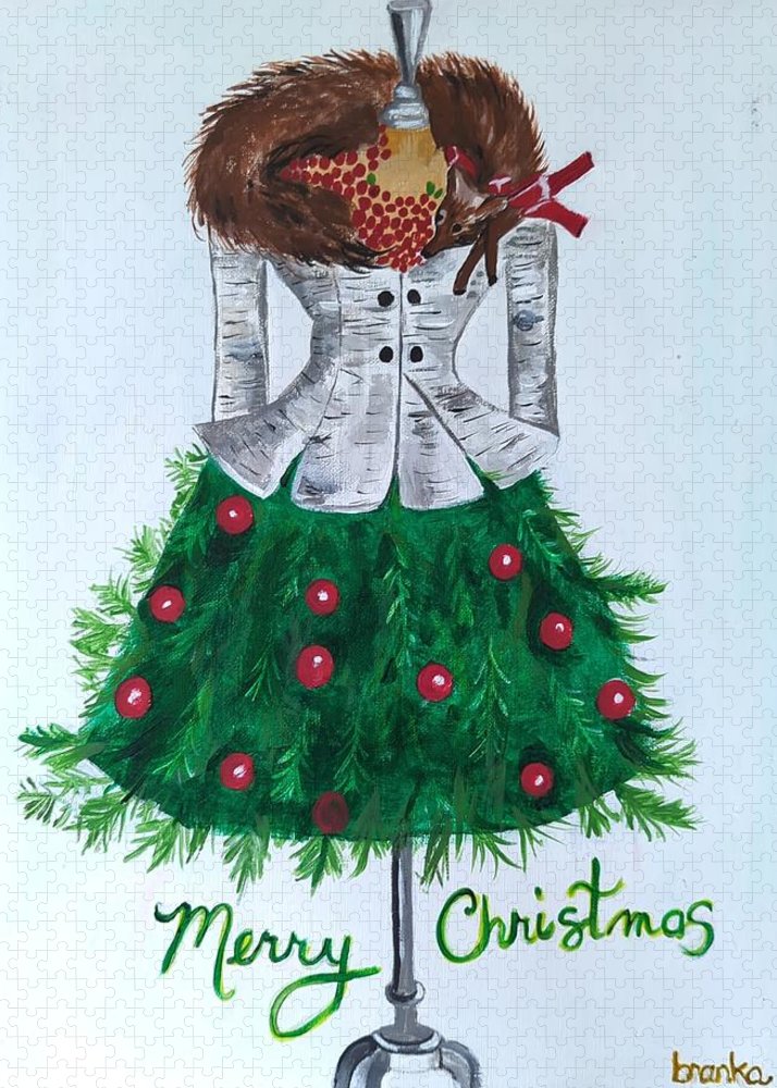 Christmas Tree Nature Dress - Puzzle