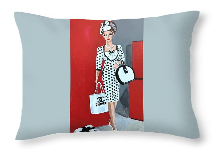 Coco Chanel Barbie - Throw Pillow