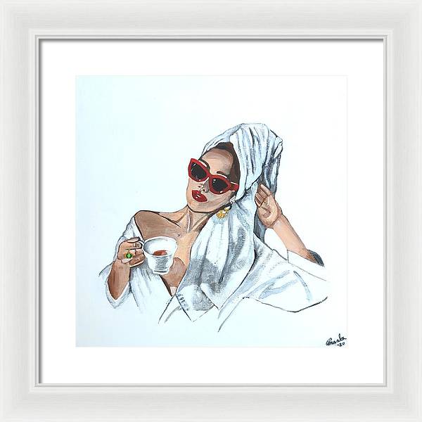 Coffee in the morning - Framed Print