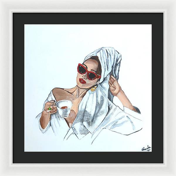 Coffee in the morning - Framed Print