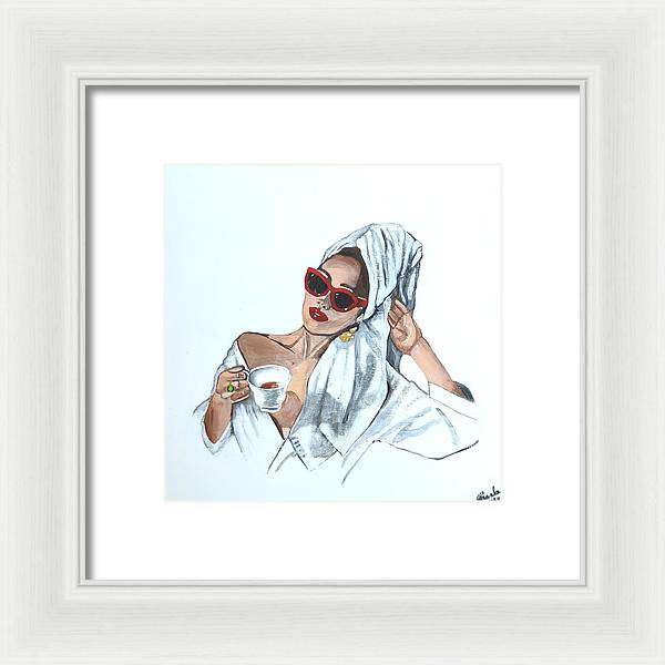 Coffee in the morning - Framed Print