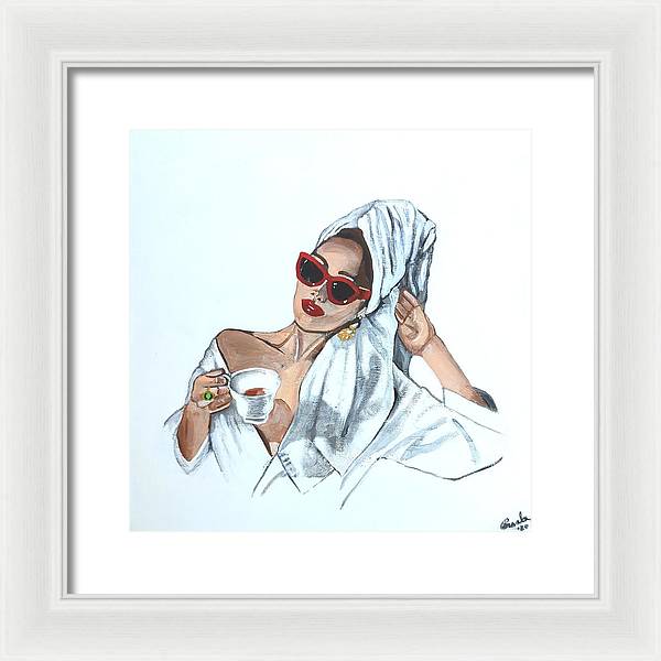 Coffee in the morning - Framed Print