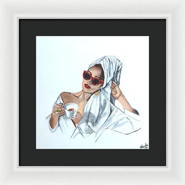 Coffee in the morning - Framed Print