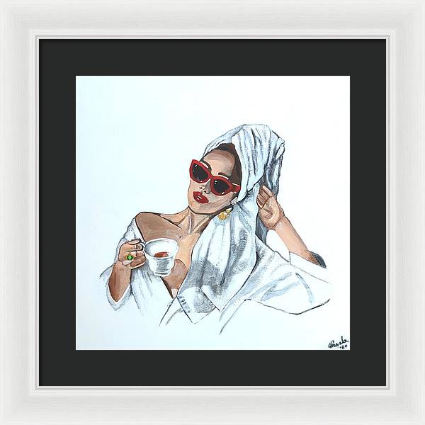 Coffee in the morning - Framed Print