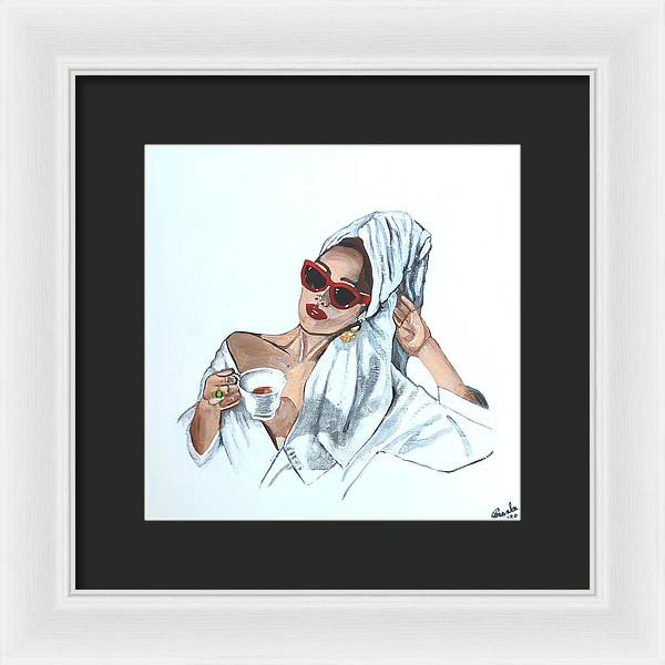 Coffee in the morning - Framed Print