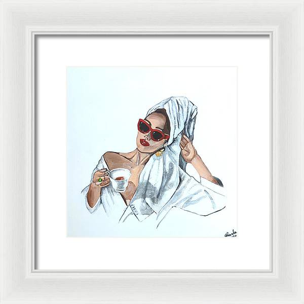 Coffee in the morning - Framed Print