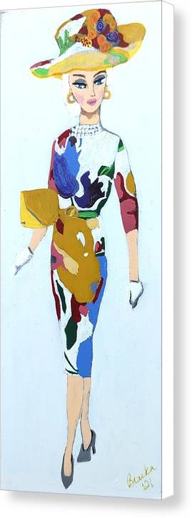 Colourful Dress Barbie - Canvas Print