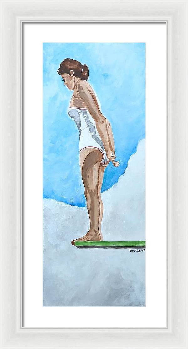 Deep Dive Sylvia - Framed Print