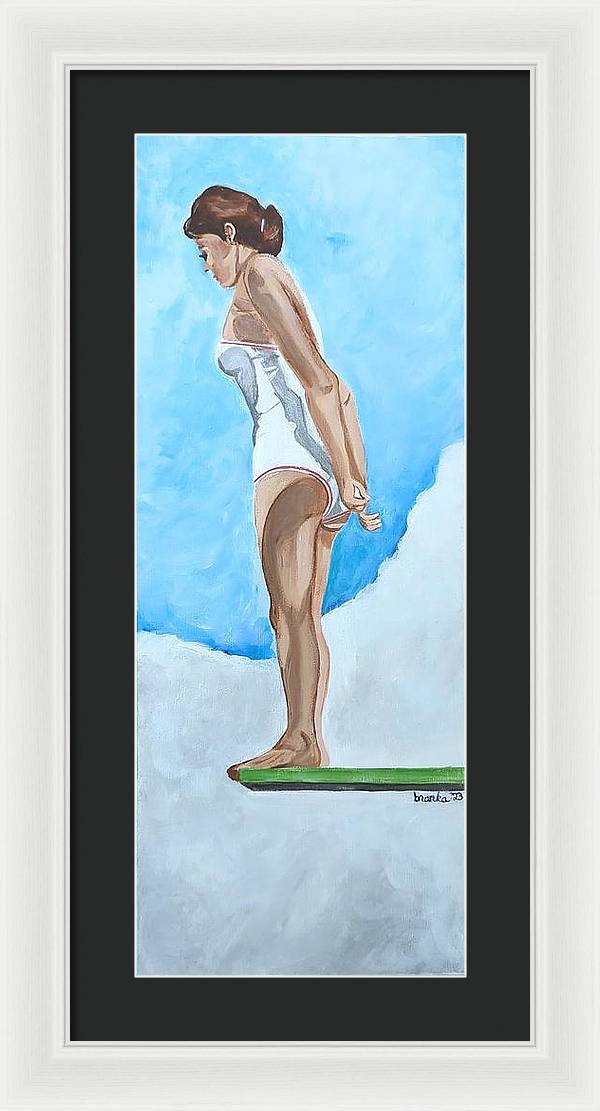 Deep Dive Sylvia - Framed Print