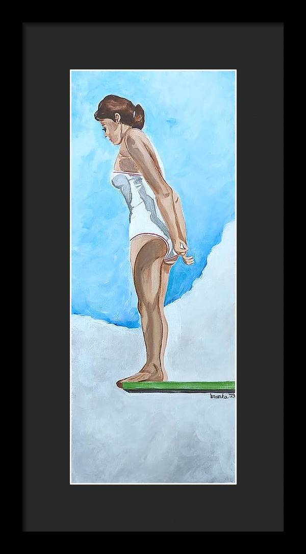 Deep Dive Sylvia - Framed Print