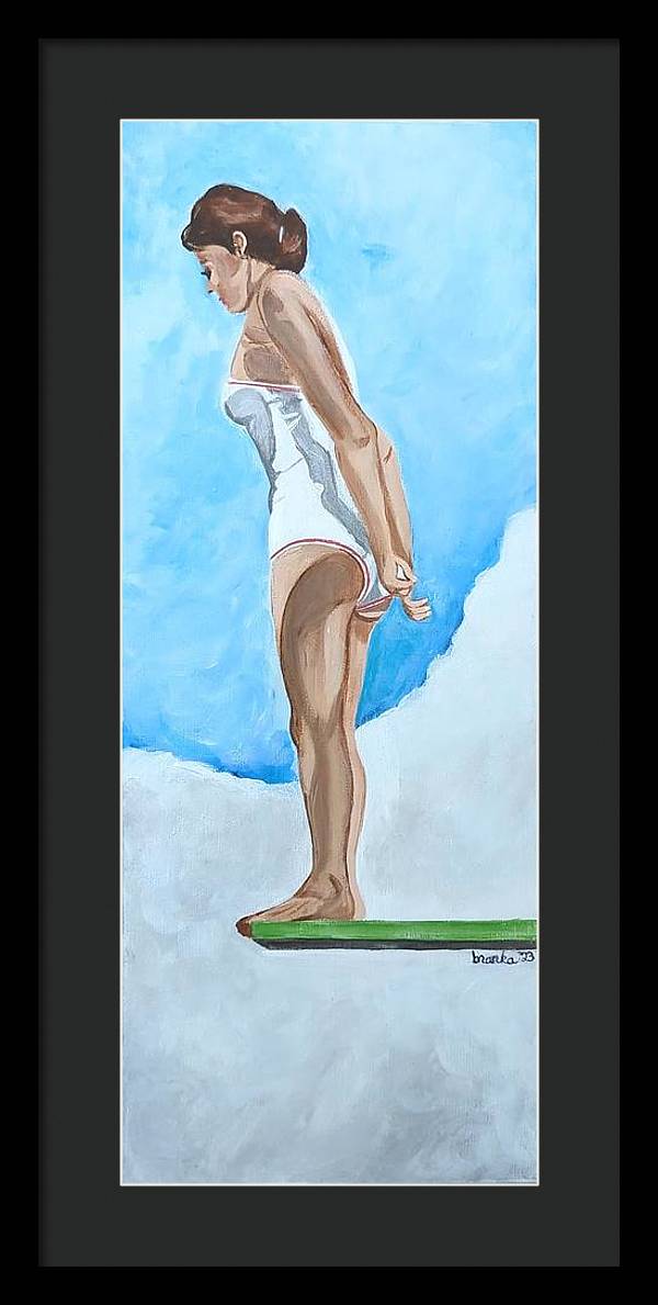 Deep Dive Sylvia - Framed Print