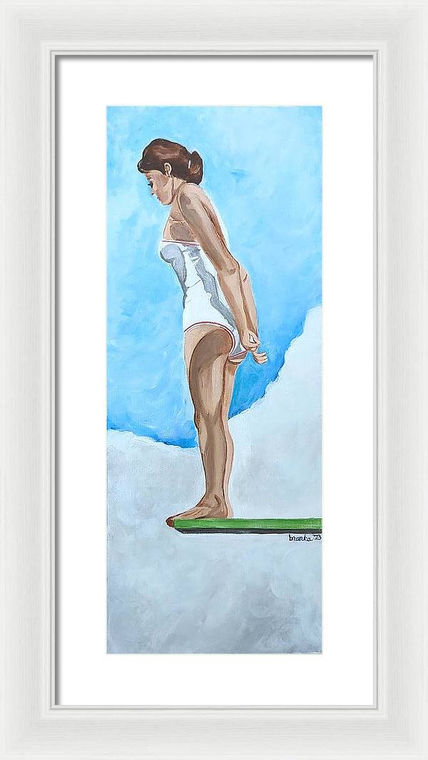 Deep Dive Sylvia - Framed Print
