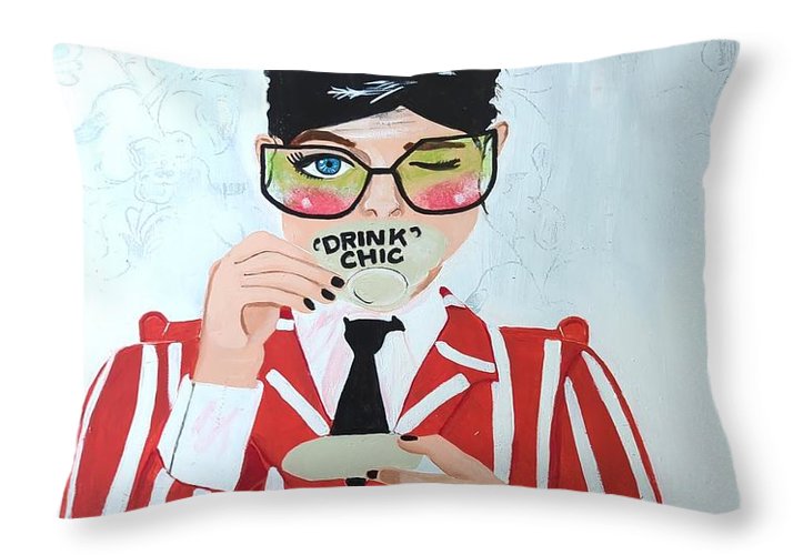 Drink Chic - Throw Pillow