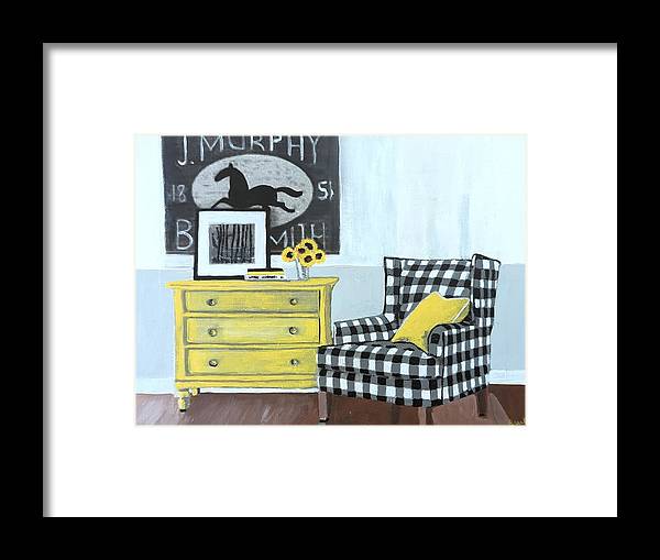 Empty Chair BW - Framed Print