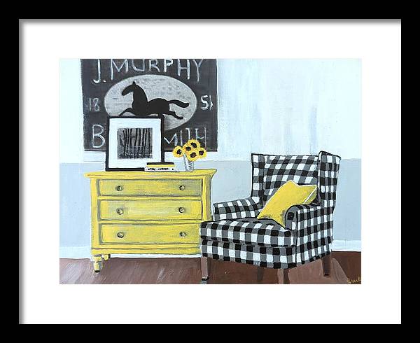 Empty Chair BW - Framed Print